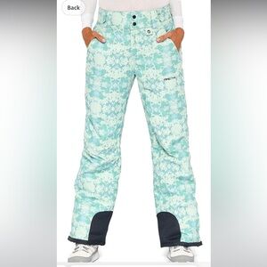 Arctix Women’s Summit Print Island Blue Insulated Snow Pants